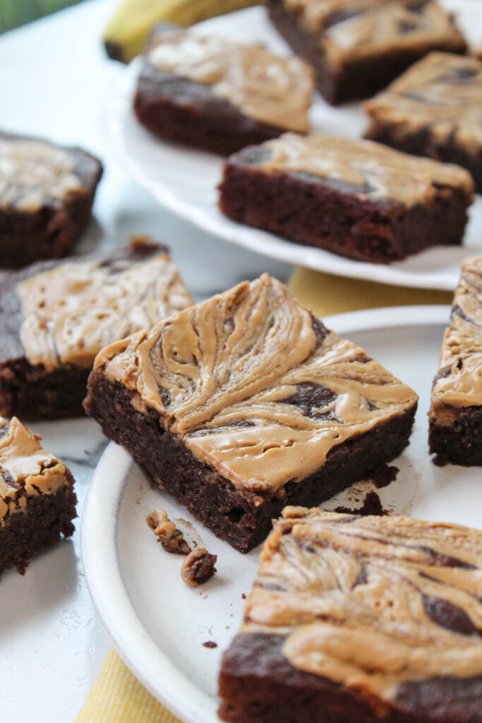 Vegan Peanut Butter Banana Brownies