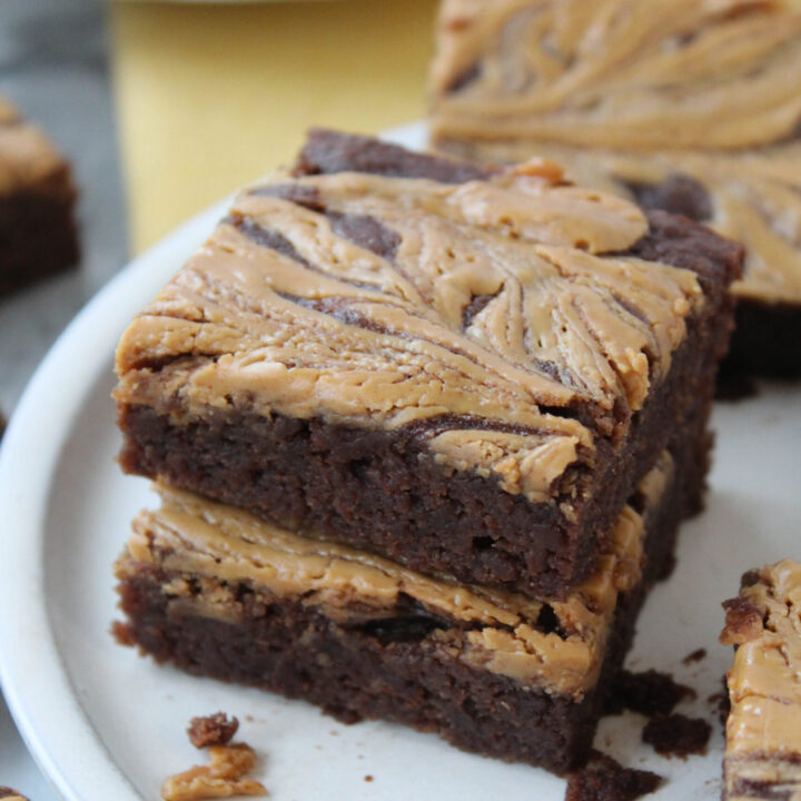 Vegan Peanut Butter Banana Brownies