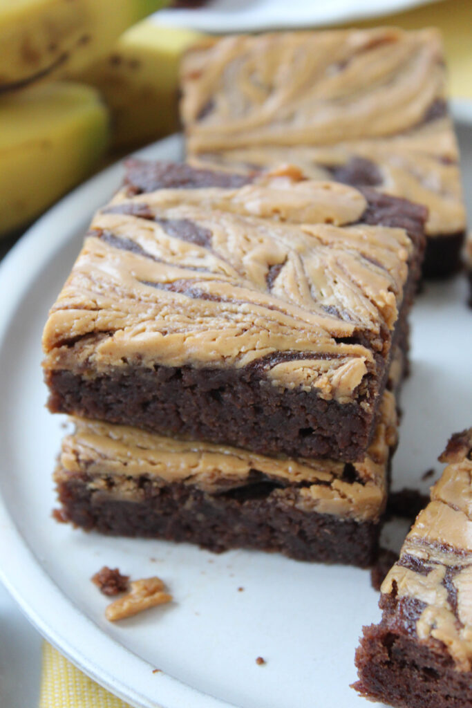 Vegan Peanut Butter Banana Brownies
