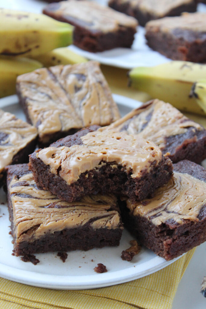 Vegan Peanut Butter Banana Brownies