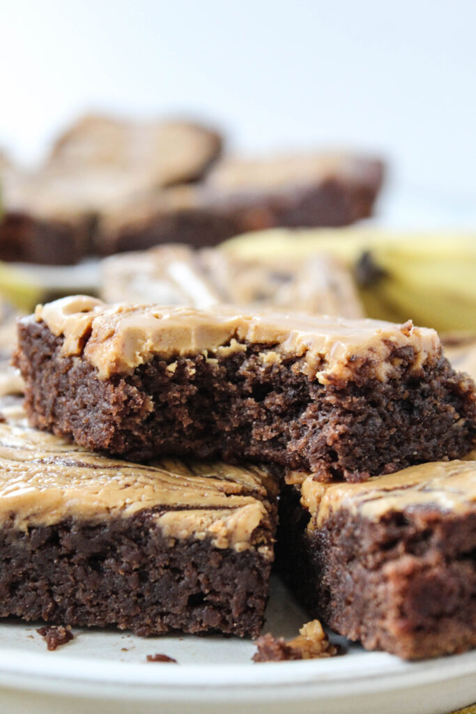 Vegan Peanut Butter Banana Brownies