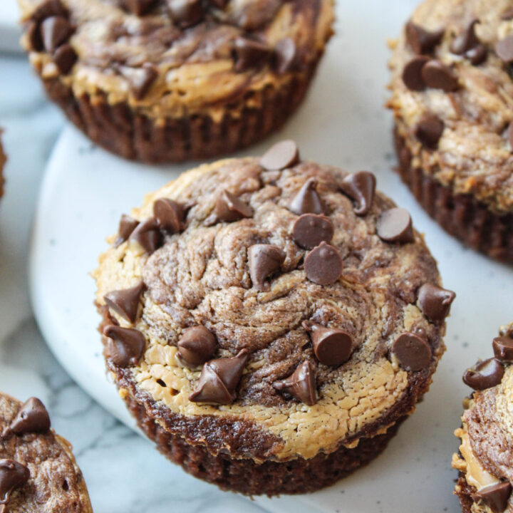Vegan Peanut Butter Banana Brownie Bites