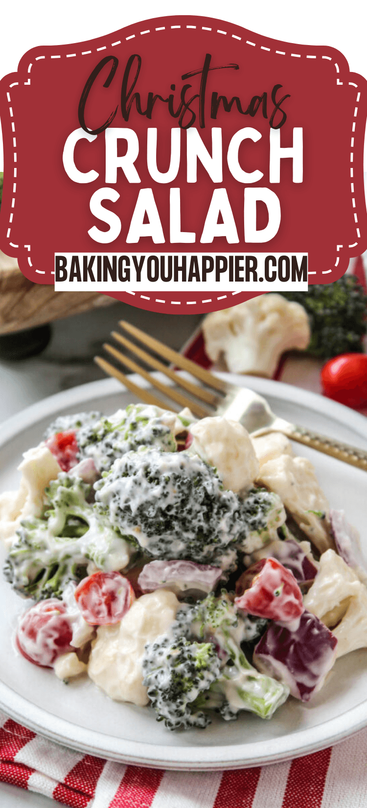 Christmas Crunch Salad | Baking You Happier