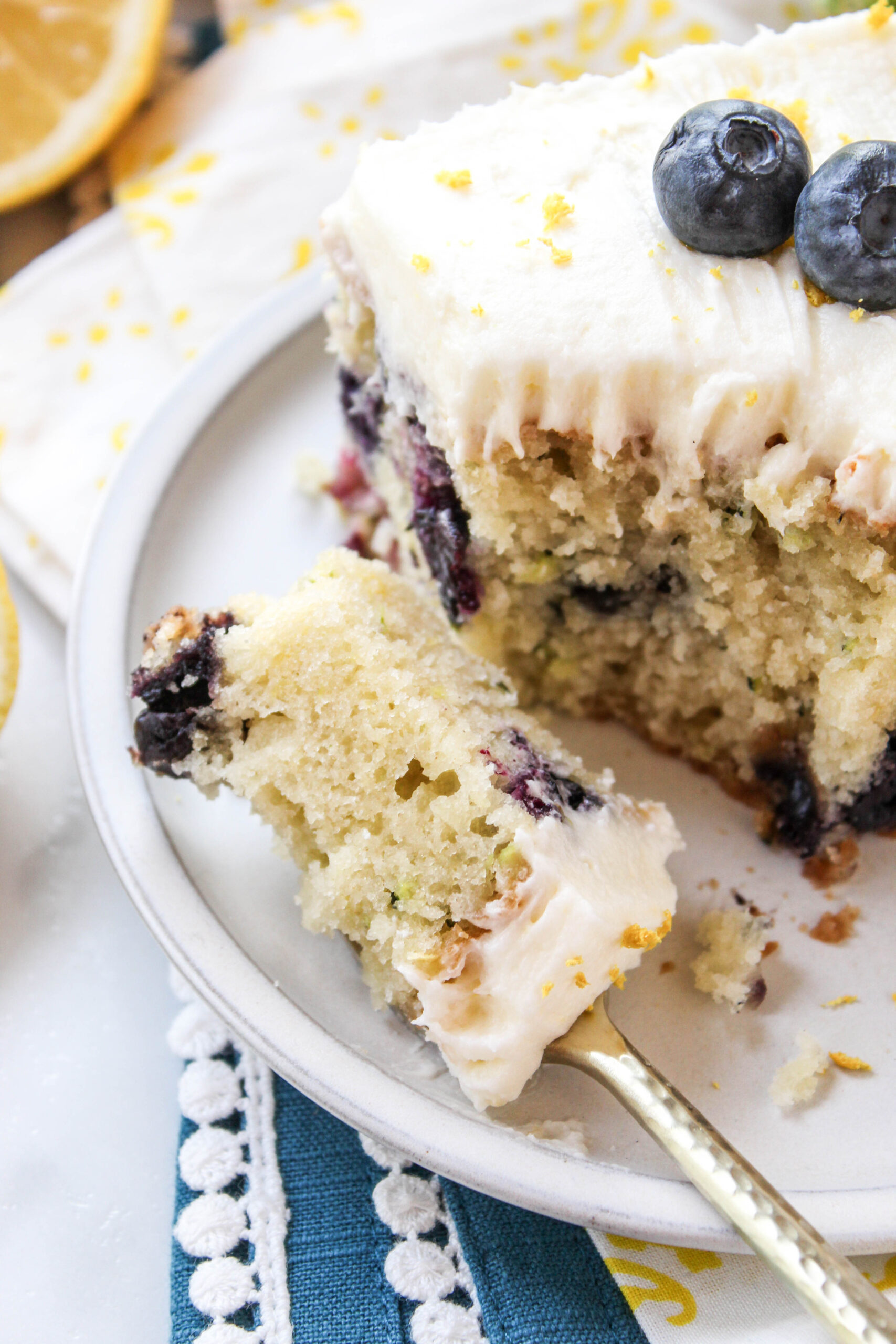 Blueberry Zucchini Cake Baking You Happier