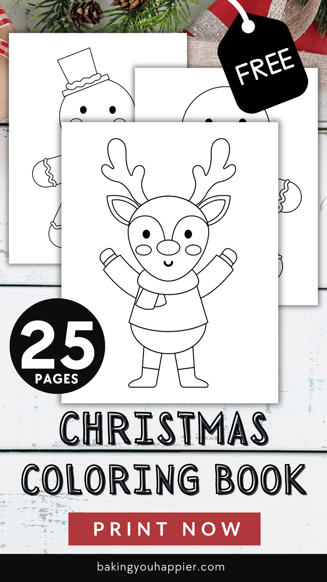 Free Printable Thanksgiving Coloring Book | Baking You Happier