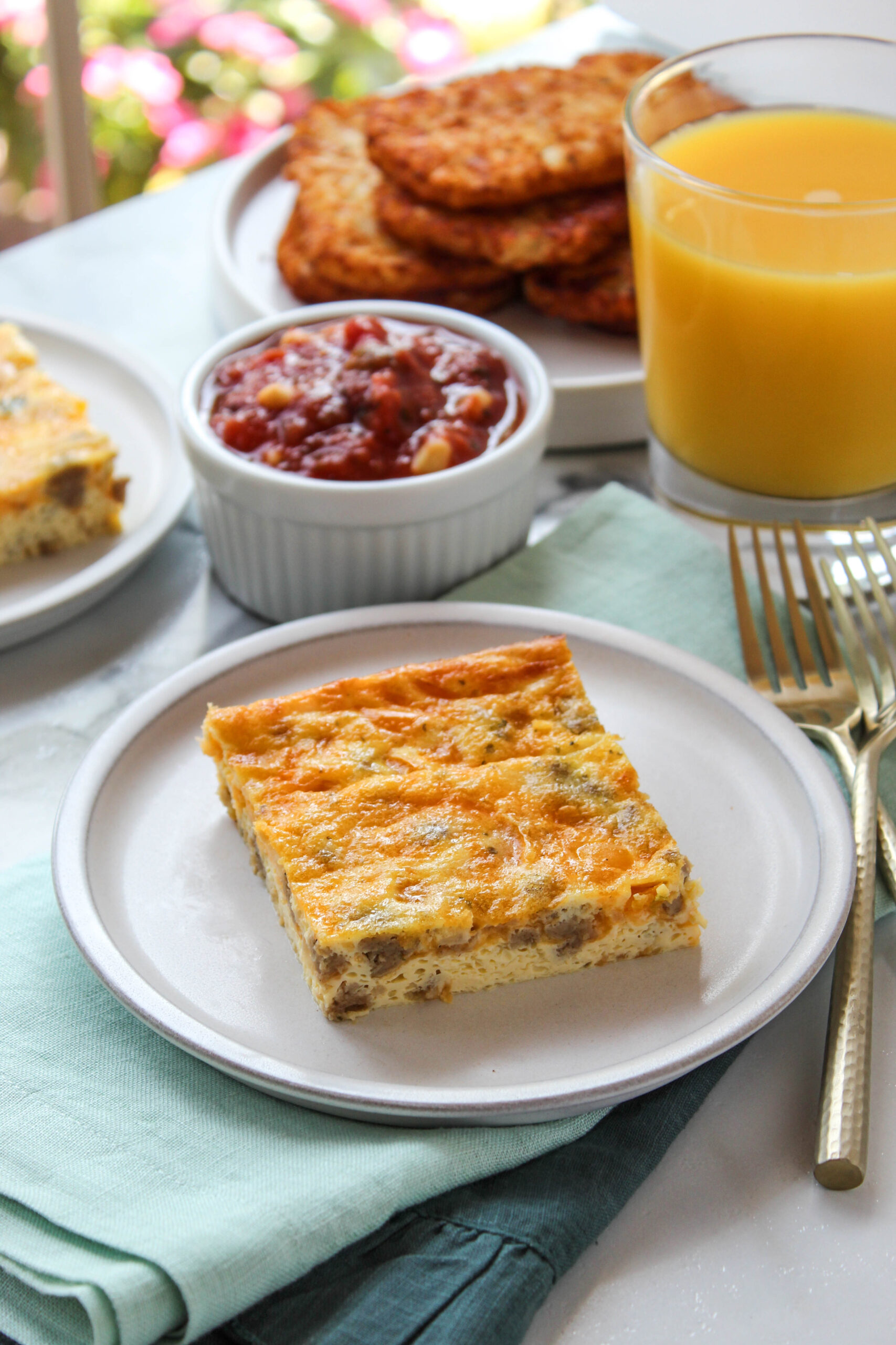 Vegetarian Egg Bake Baking You Happier