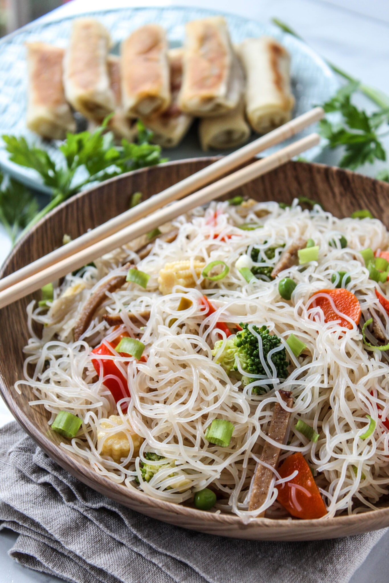 Vegetarian Pancit - Baking You Happier