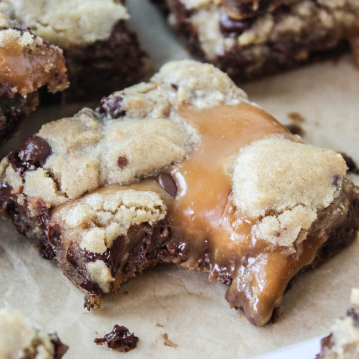 Easy Carmelitas with Cookie Dough