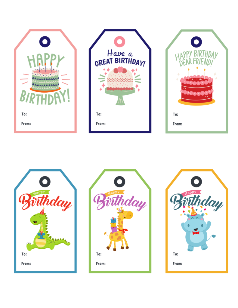 Free Printable Birthday Gift Tags