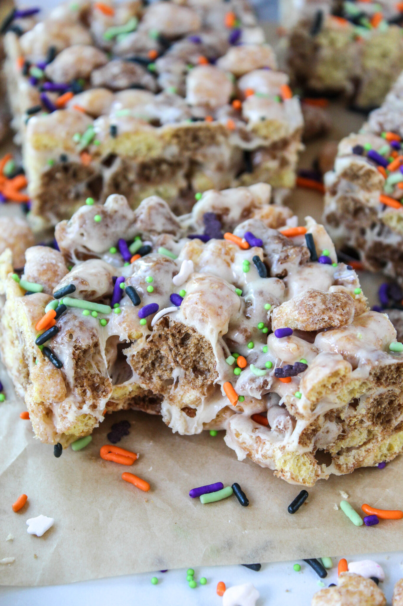 Reese's Puffs Cereal Bars for Halloween Baking You Happier