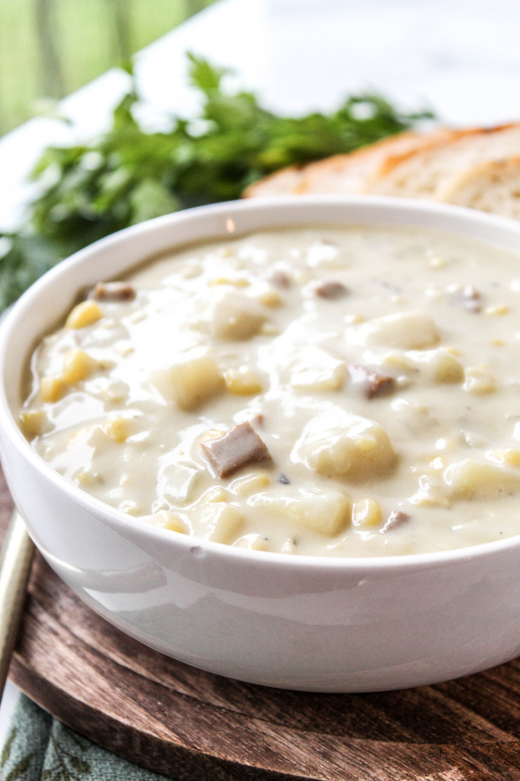 Vegetarian Potato Corn Chowder Baking You Happier