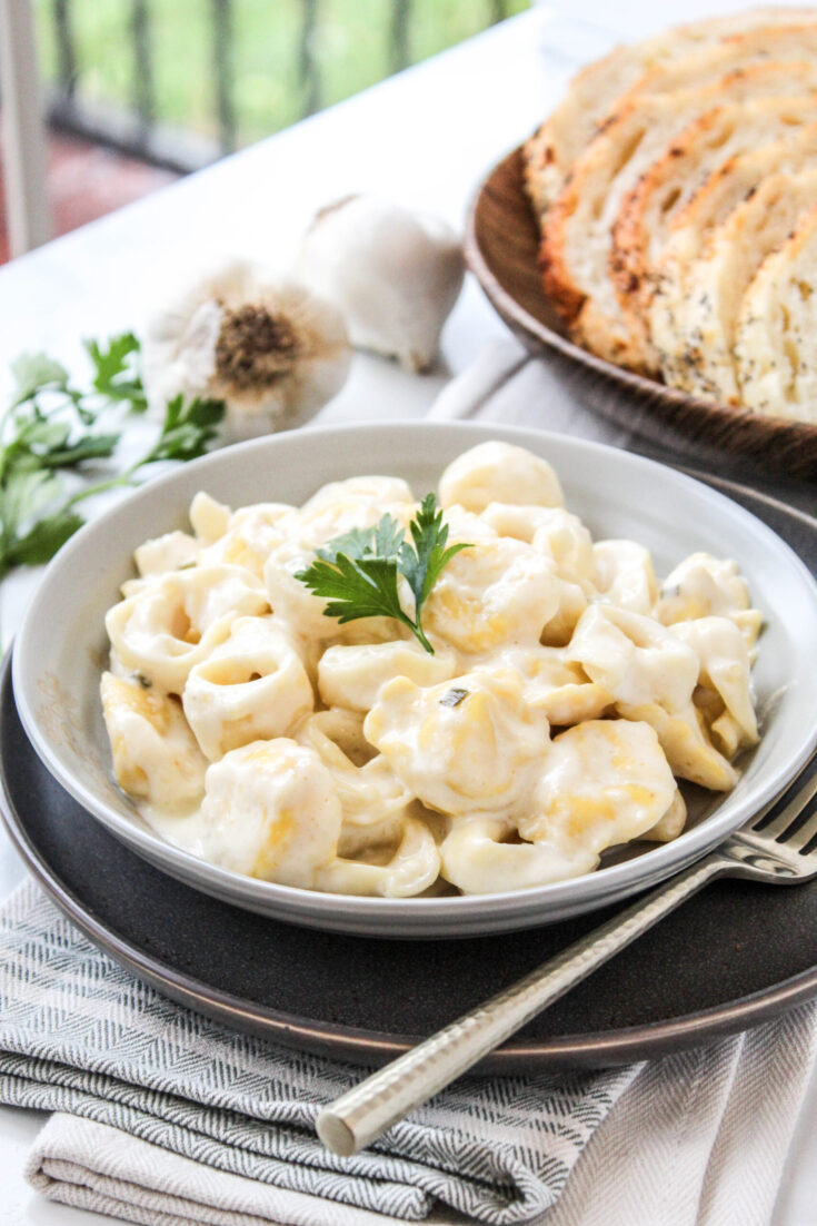 Tortellini Alfredo  Baking You Happier