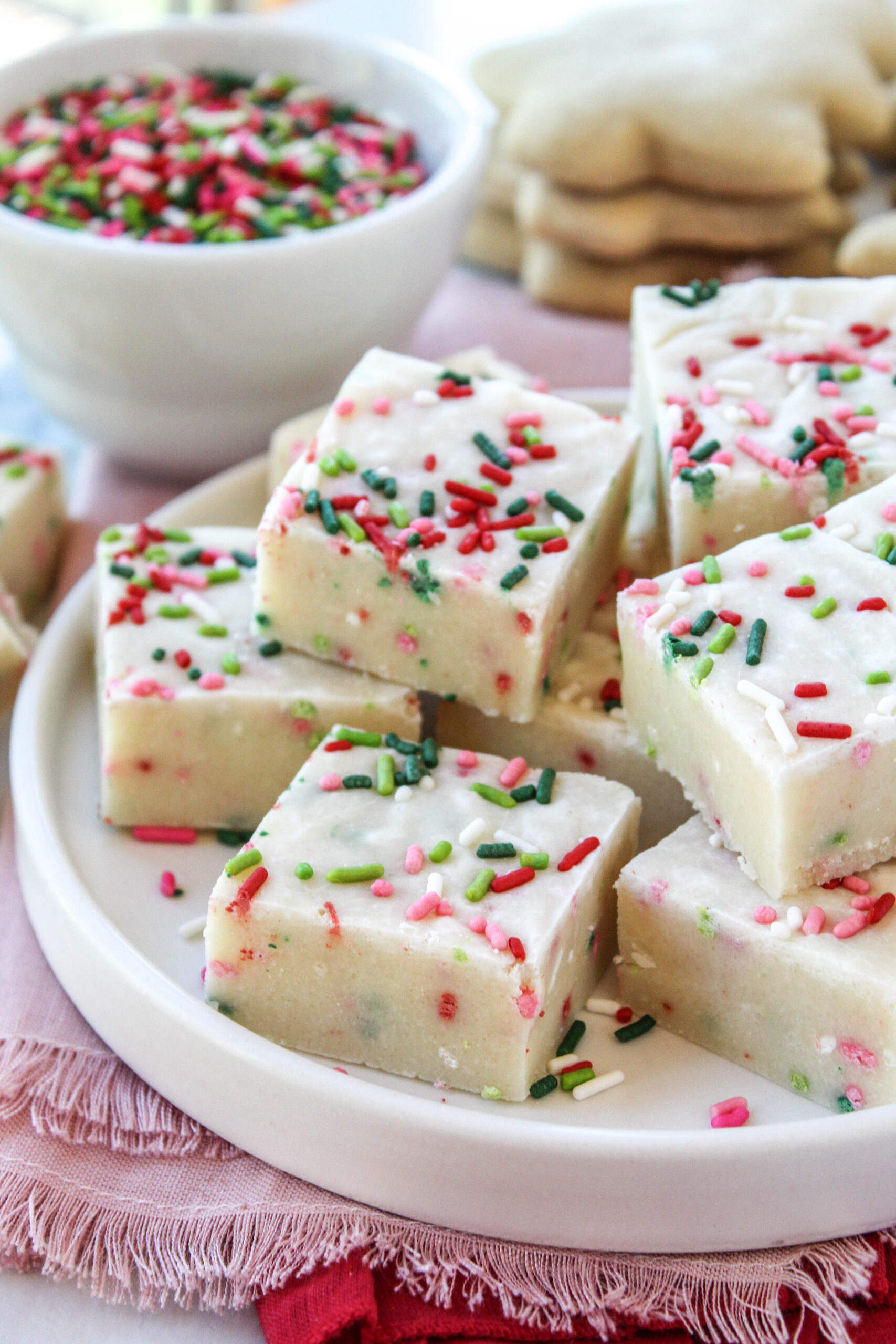 Sugar Cookie Fudge - Baking You Happier