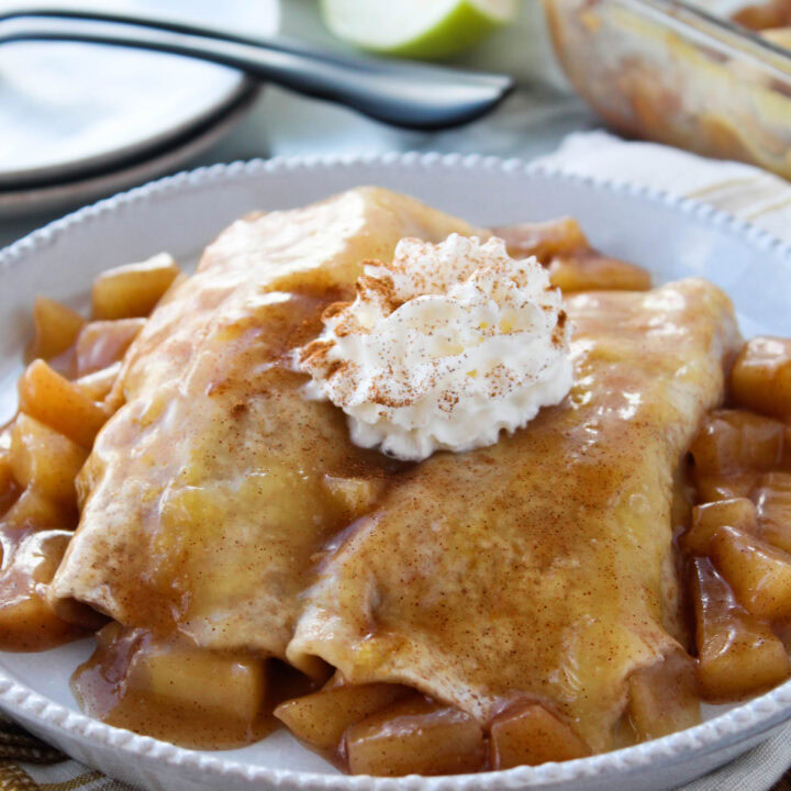 Healthy Apple Pie Enchiladas