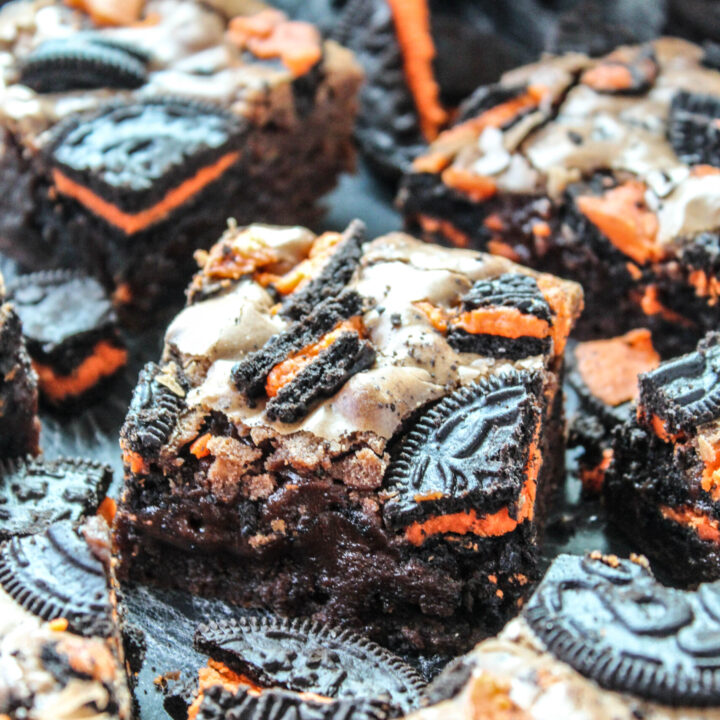 Halloween Oreo Brownies
