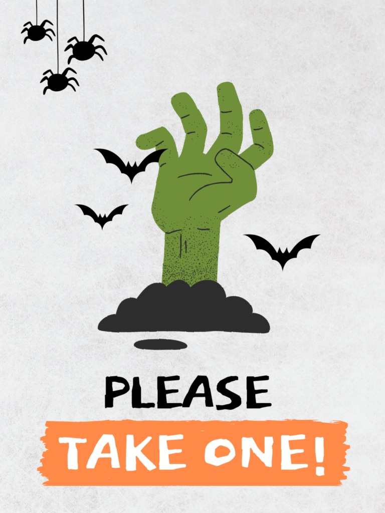 Please Take One Candy Halloween Signs