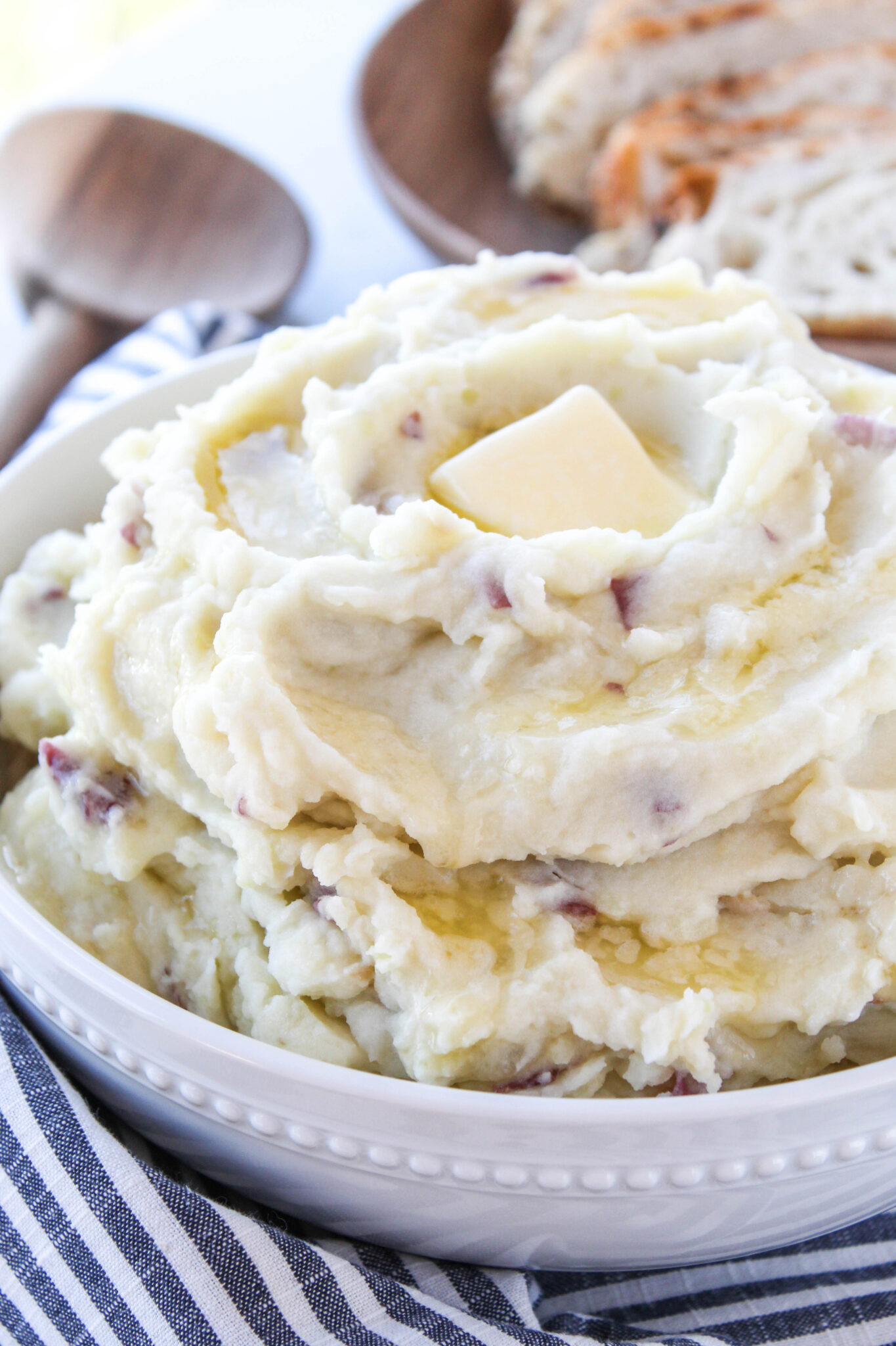 Roasted Garlic Mashed Potatoes Baking You Happier