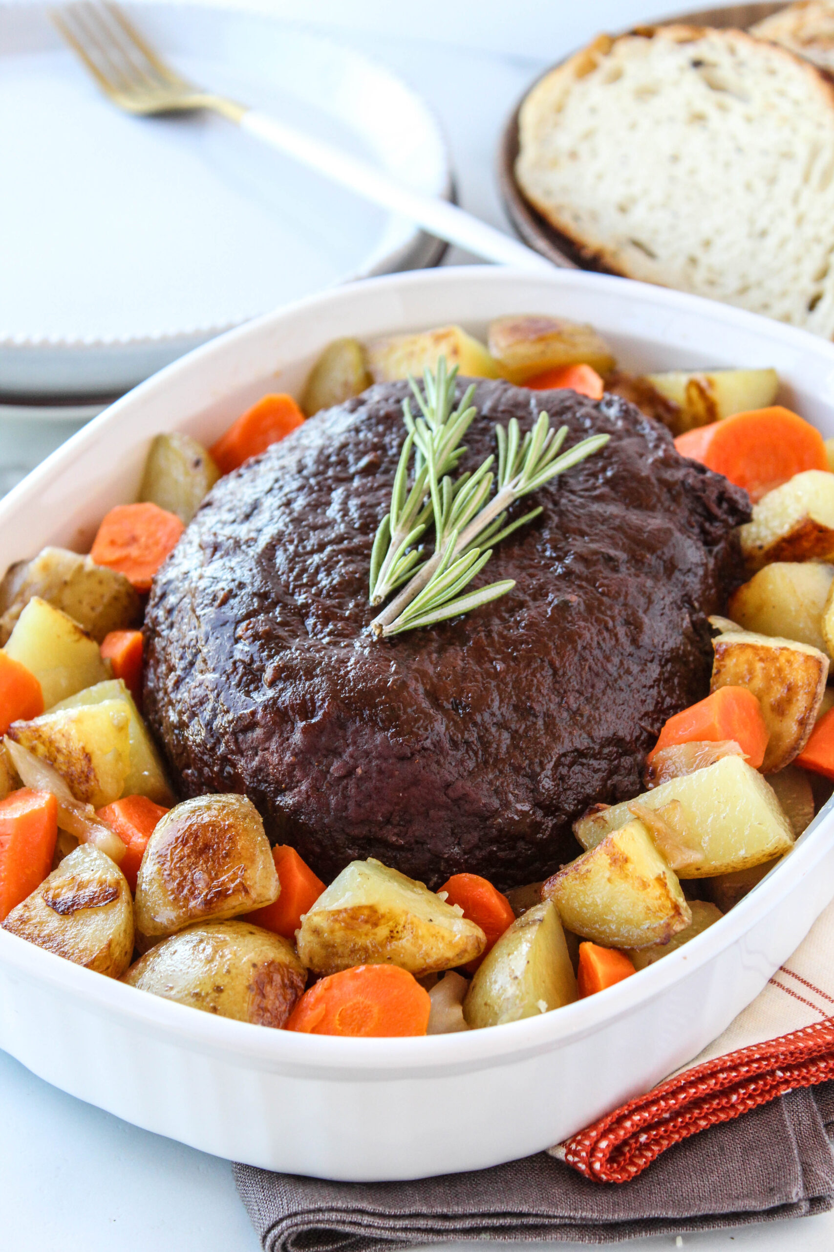 Vegetarian Roast Beef Baking You Happier