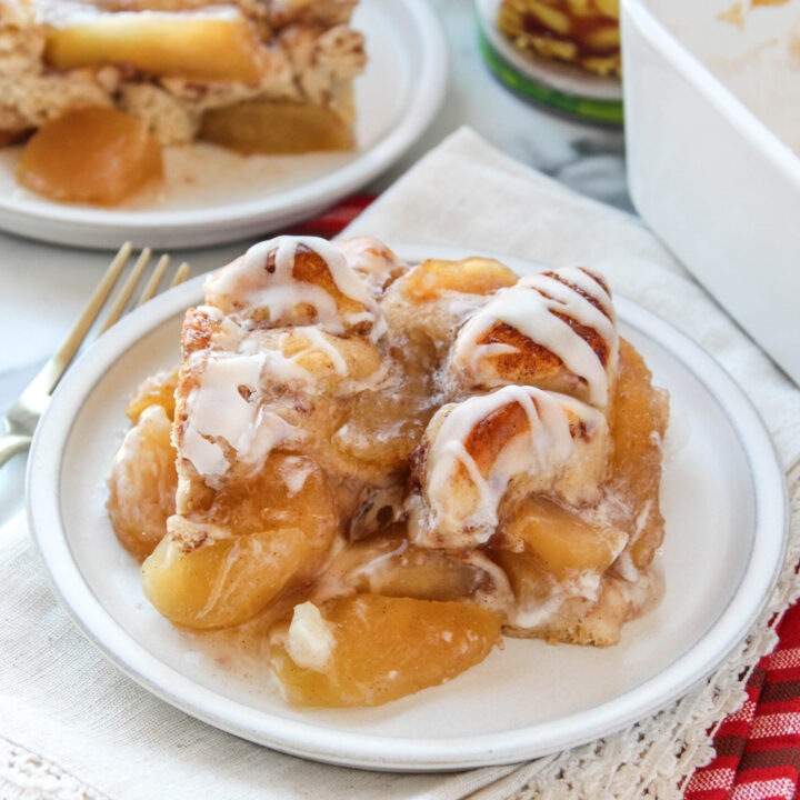 2-Ingredient Apple Cinnamon Roll Bake