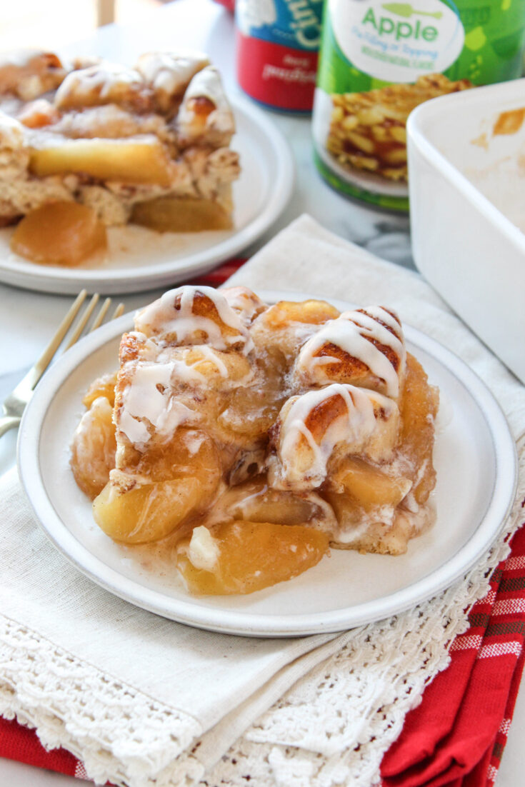 2-Ingredient Apple Cinnamon Roll Bake