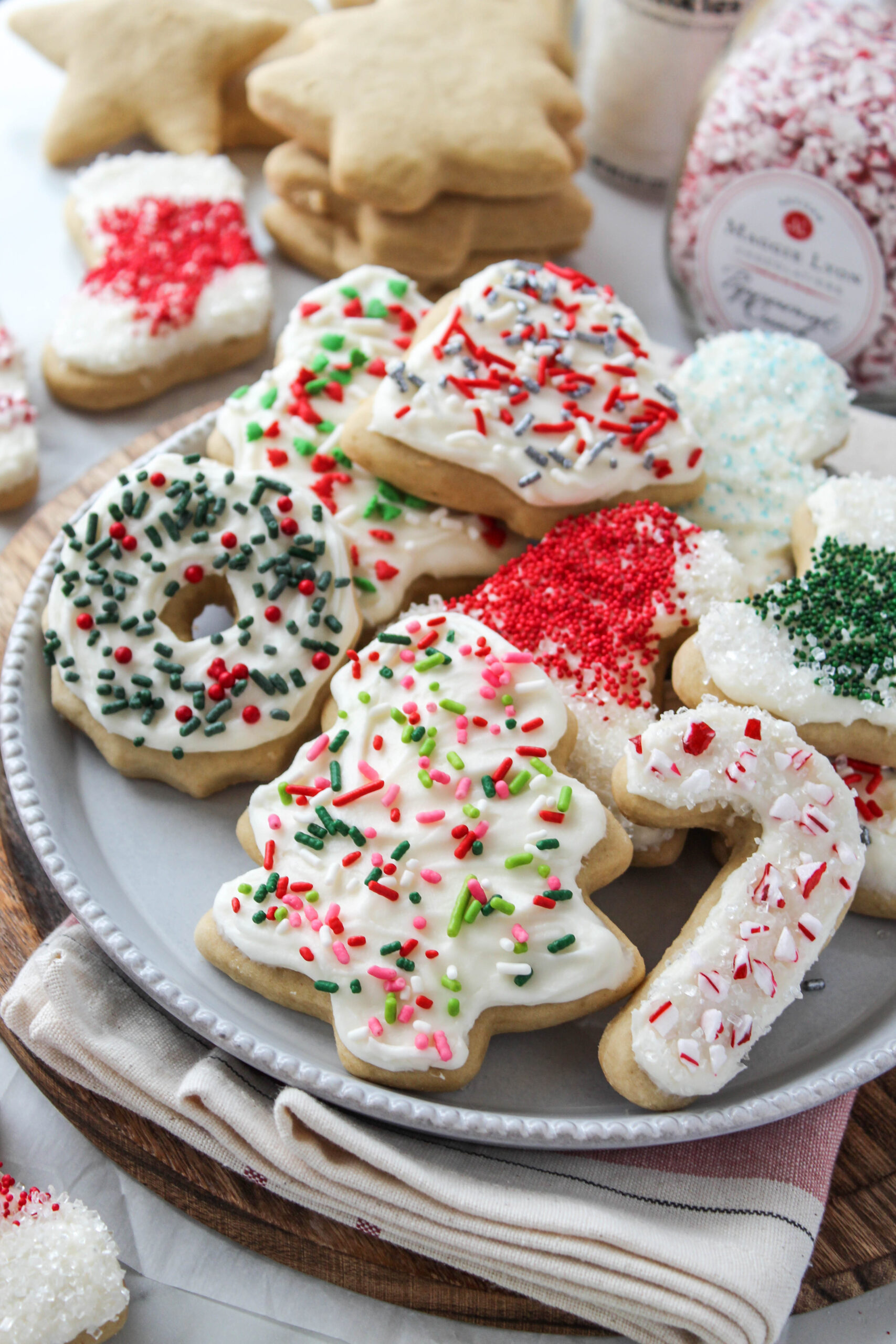 Best Soft Christmas Cutout Sugar Cookies | Baking You Happier