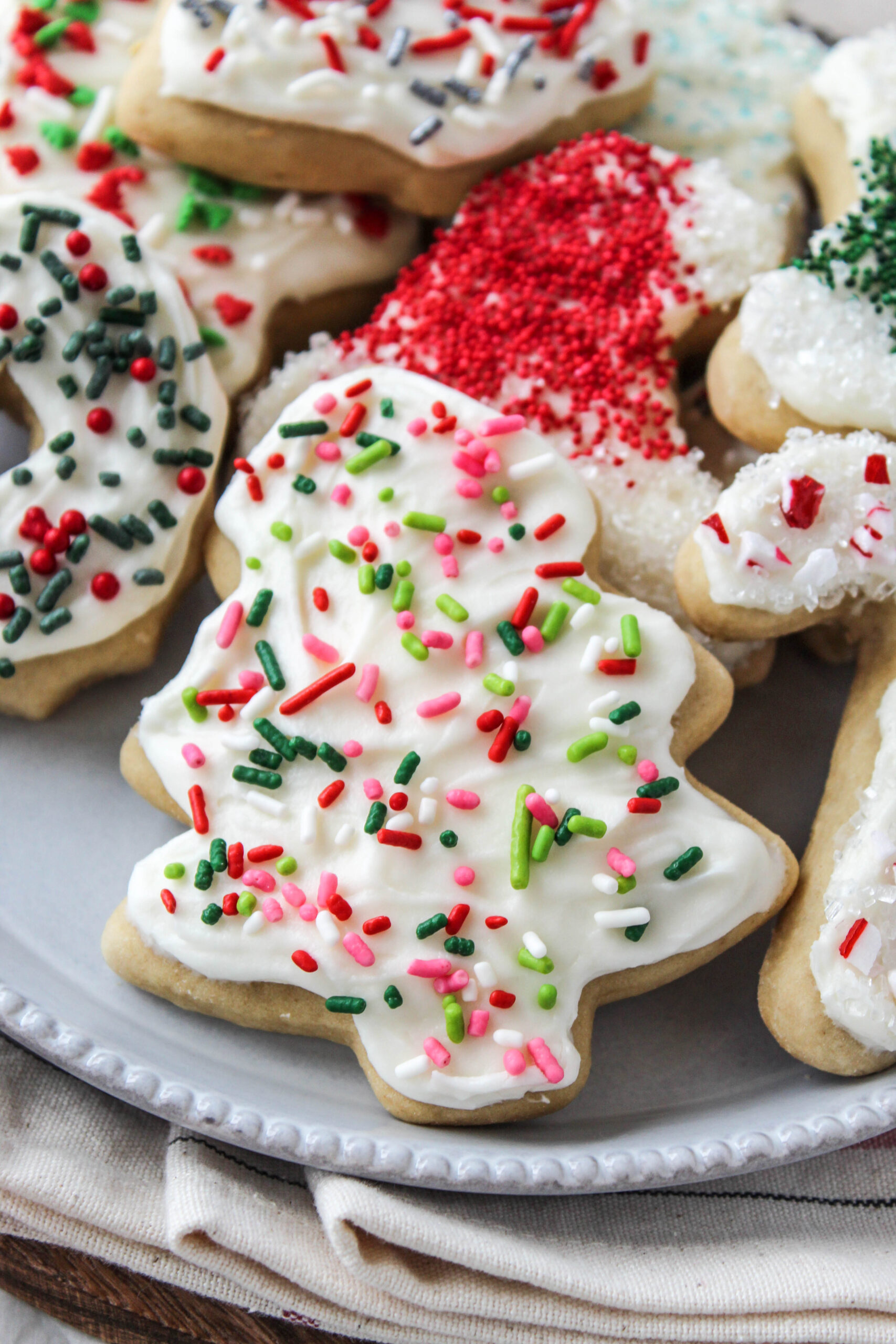 Best Soft Christmas Cutout Sugar Cookies - Baking You Happier