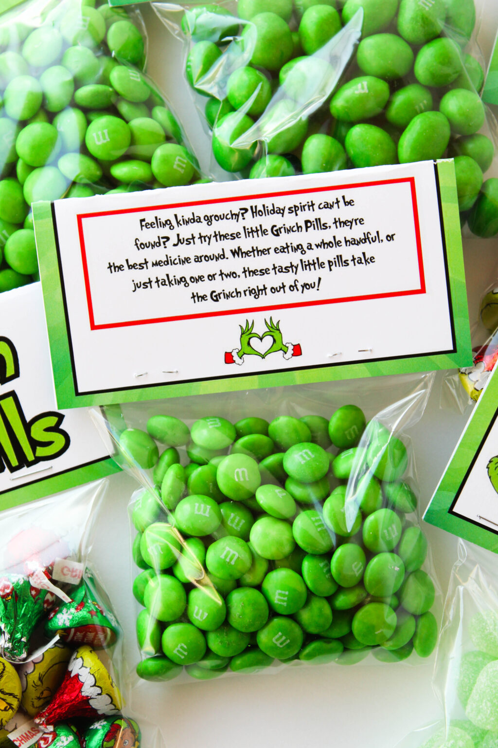 Free Printable Grinch Pills Bag Topper - Baking You Happier