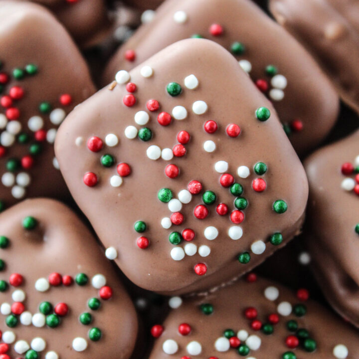 Chocolate Caramel Pretzel Bites