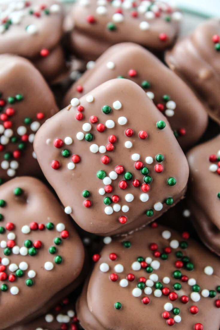 Chocolate Caramel Pretzel Bites