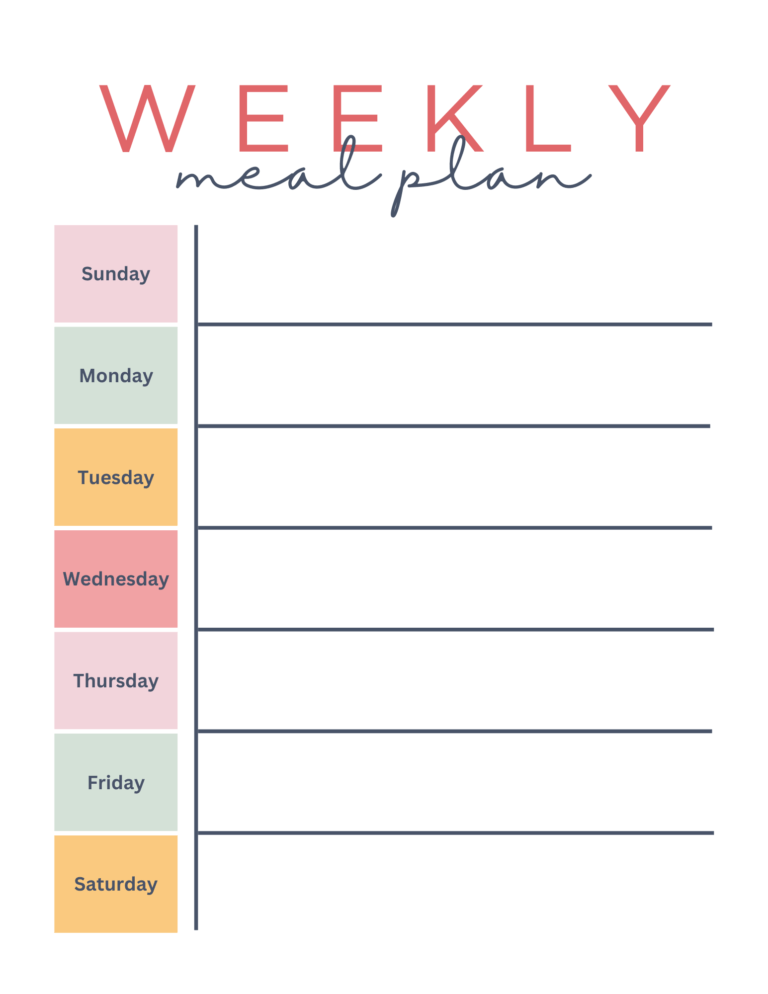 Free Printable Weekly Meal Planners | Baking You Happier