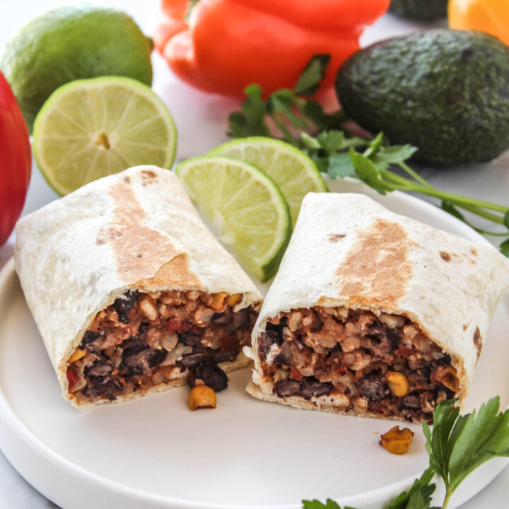 Crock Pot Black Bean Burritos
