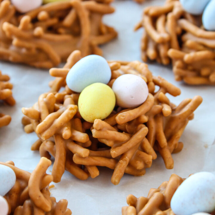 Butterscotch and Peanut Butter Bird's Nest Cookies