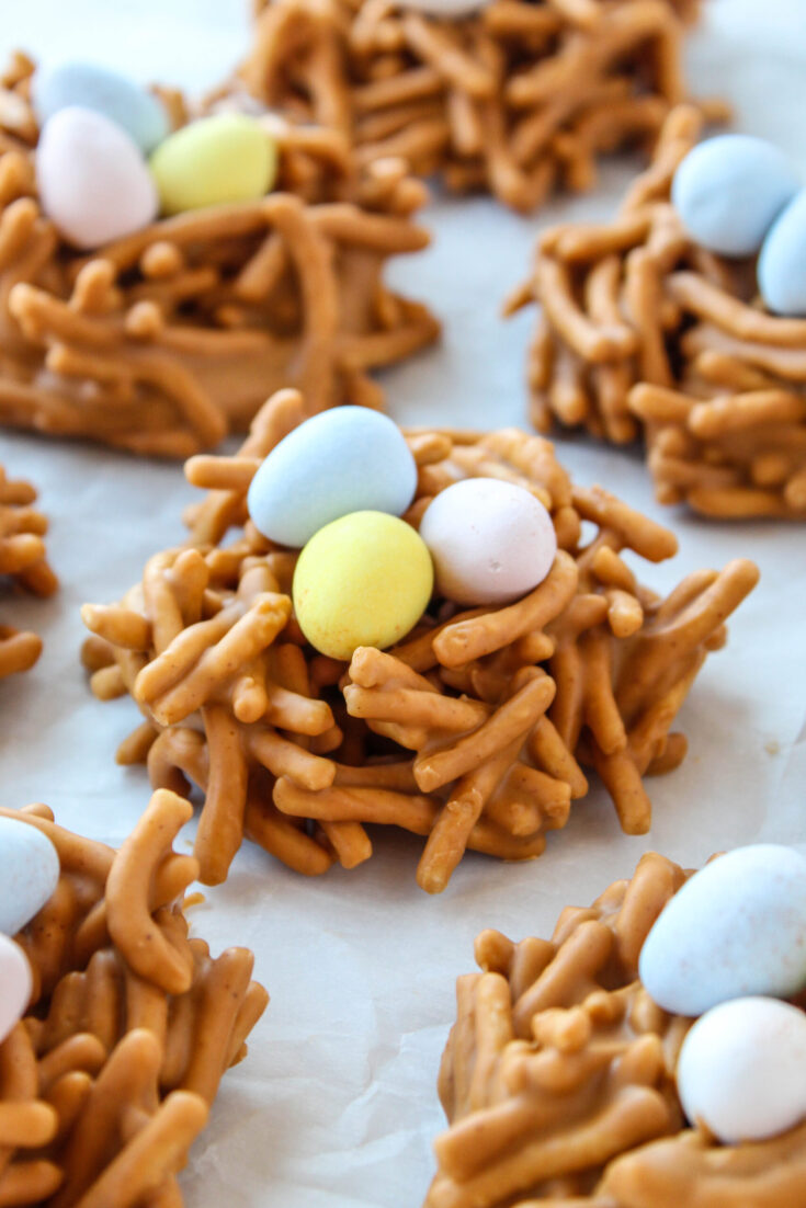 Butterscotch and Peanut Butter Bird's Nest Cookies