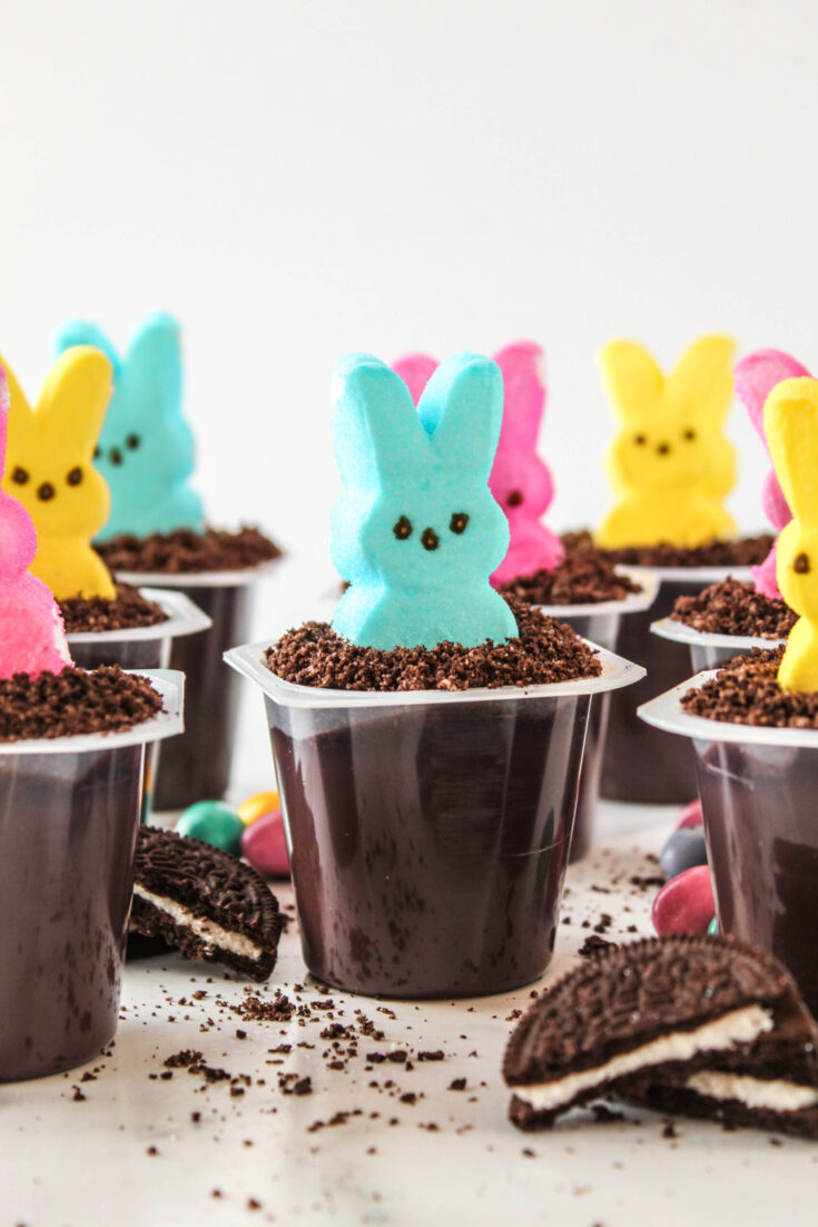 Easter Dirt Cake Pudding Cups