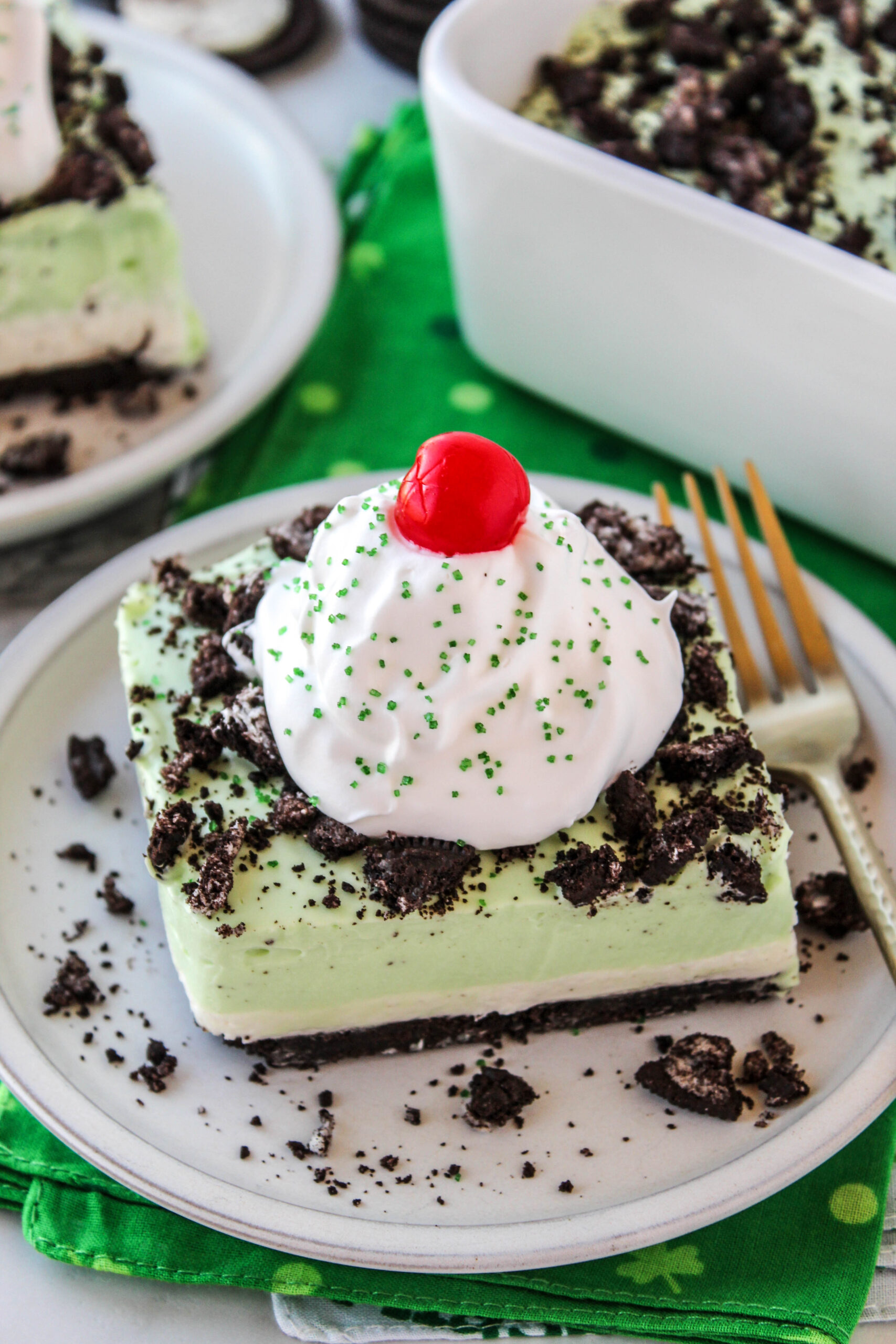 The Best Shamrock Shake Lasagna - Baking You Happier