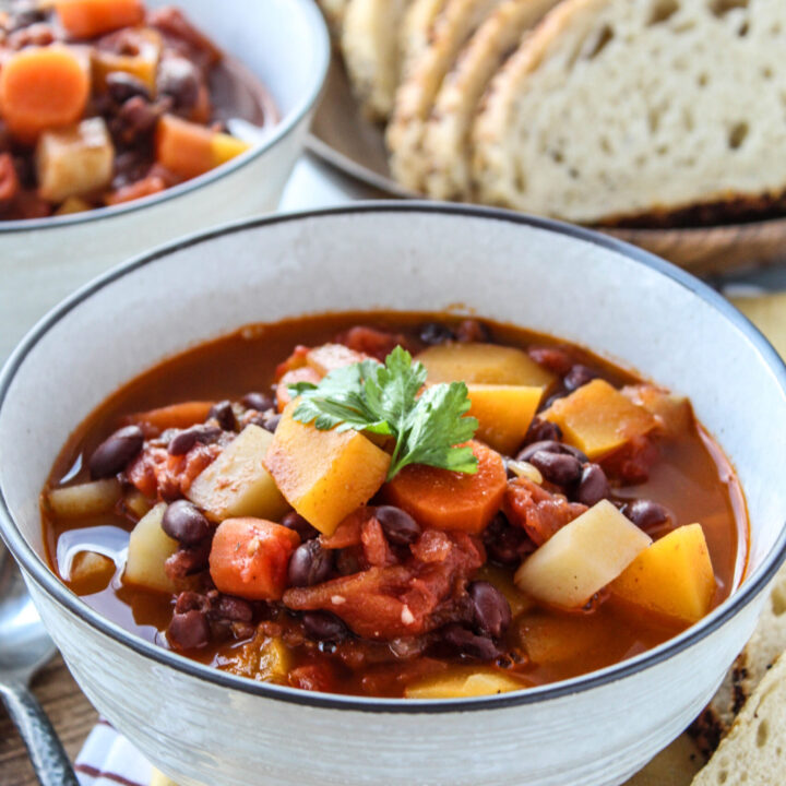 Vegetarian Butternut Squash & Black Bean Chili