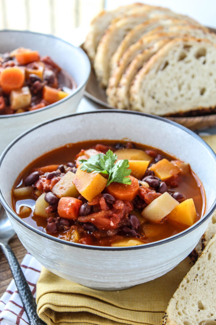 Vegetarian Butternut Squash & Black Bean Chili