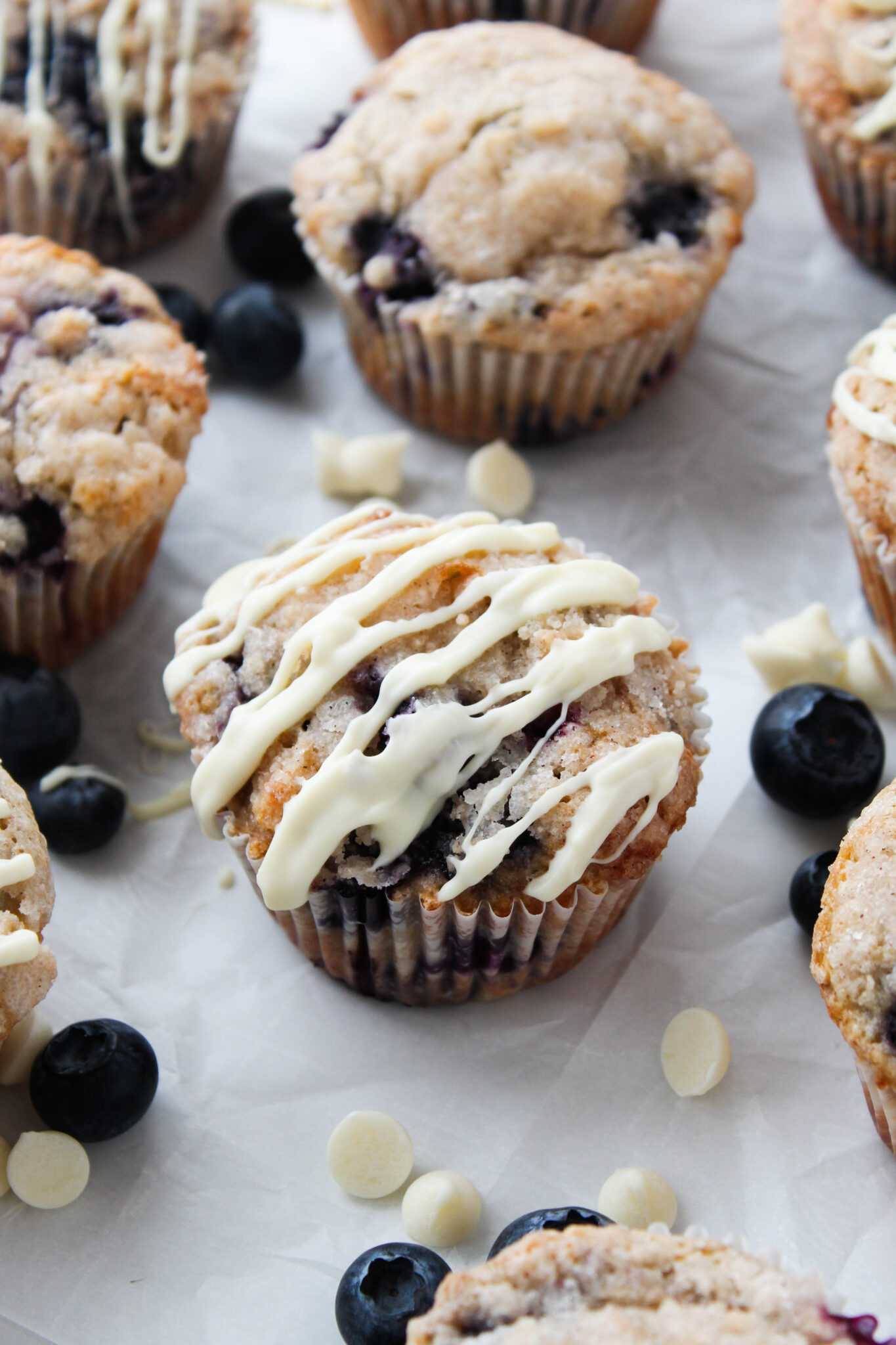 White Chocolate Blueberry Muffins Baking You Happier