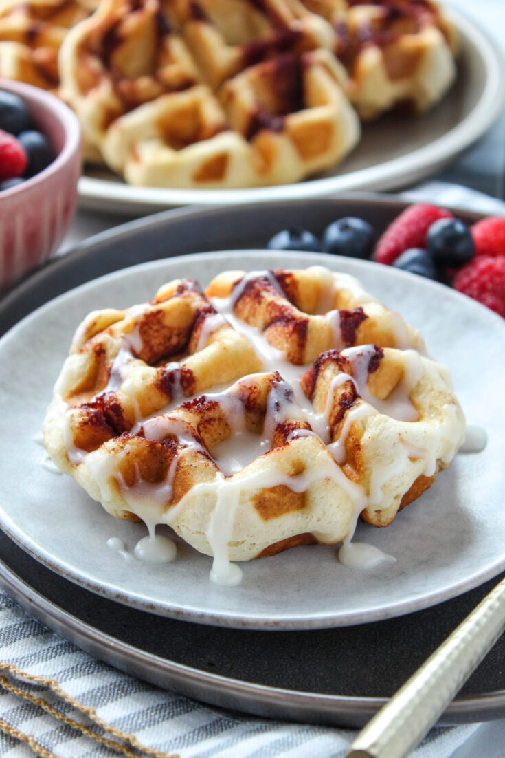 Cinnamon Rolls in a Waffle Maker