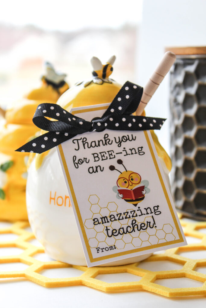 Thank You for Bee-ing an Amazing Teacher Free Printable Gift Tags