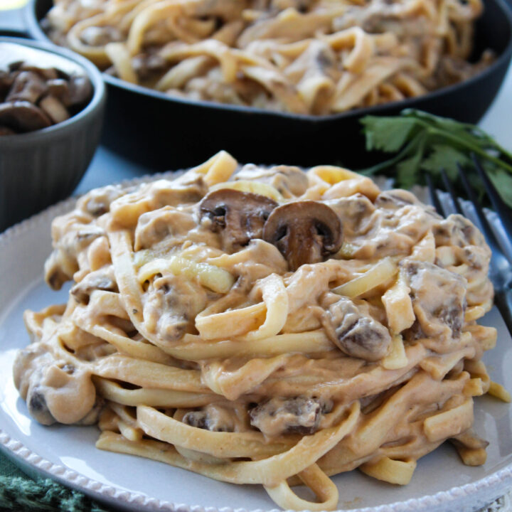 Vegan Beef Stroganoff