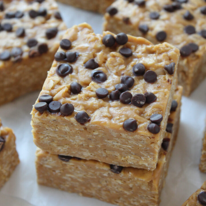 No Bake Peanut Butter Oat Bars