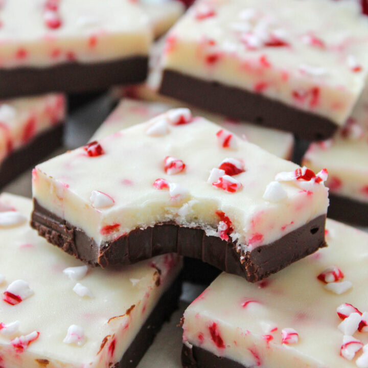 Peppermint Bark Fudge