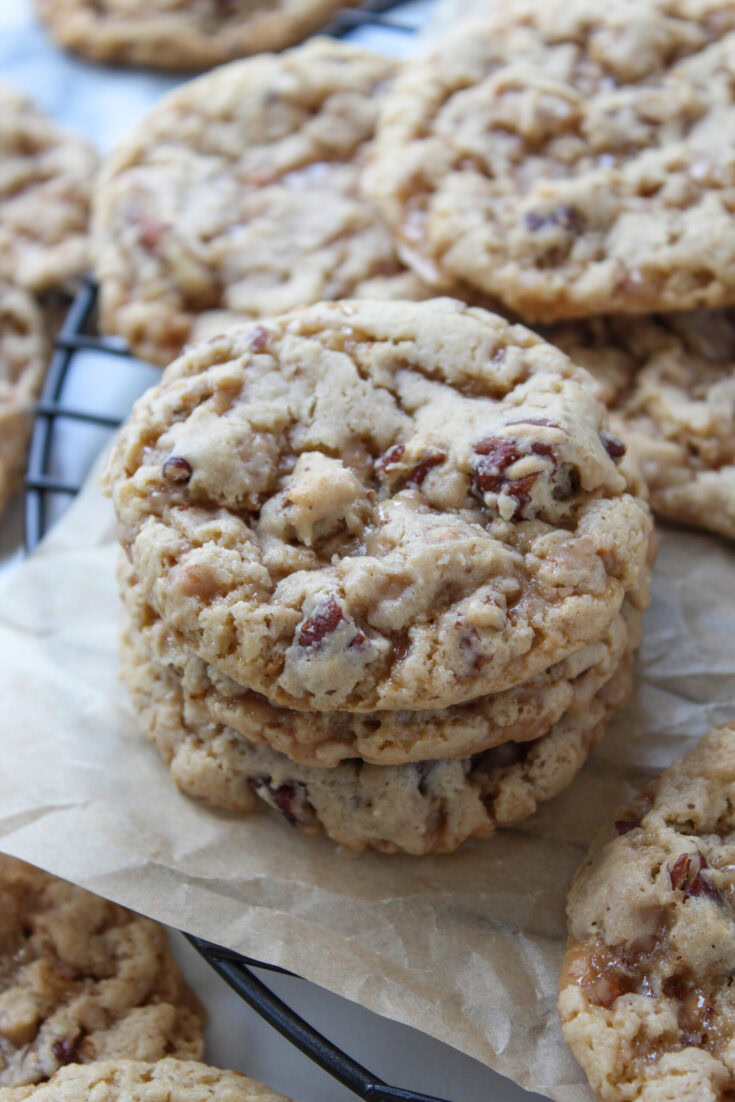 Toffee Butter Pecan Cake Mix Cookies