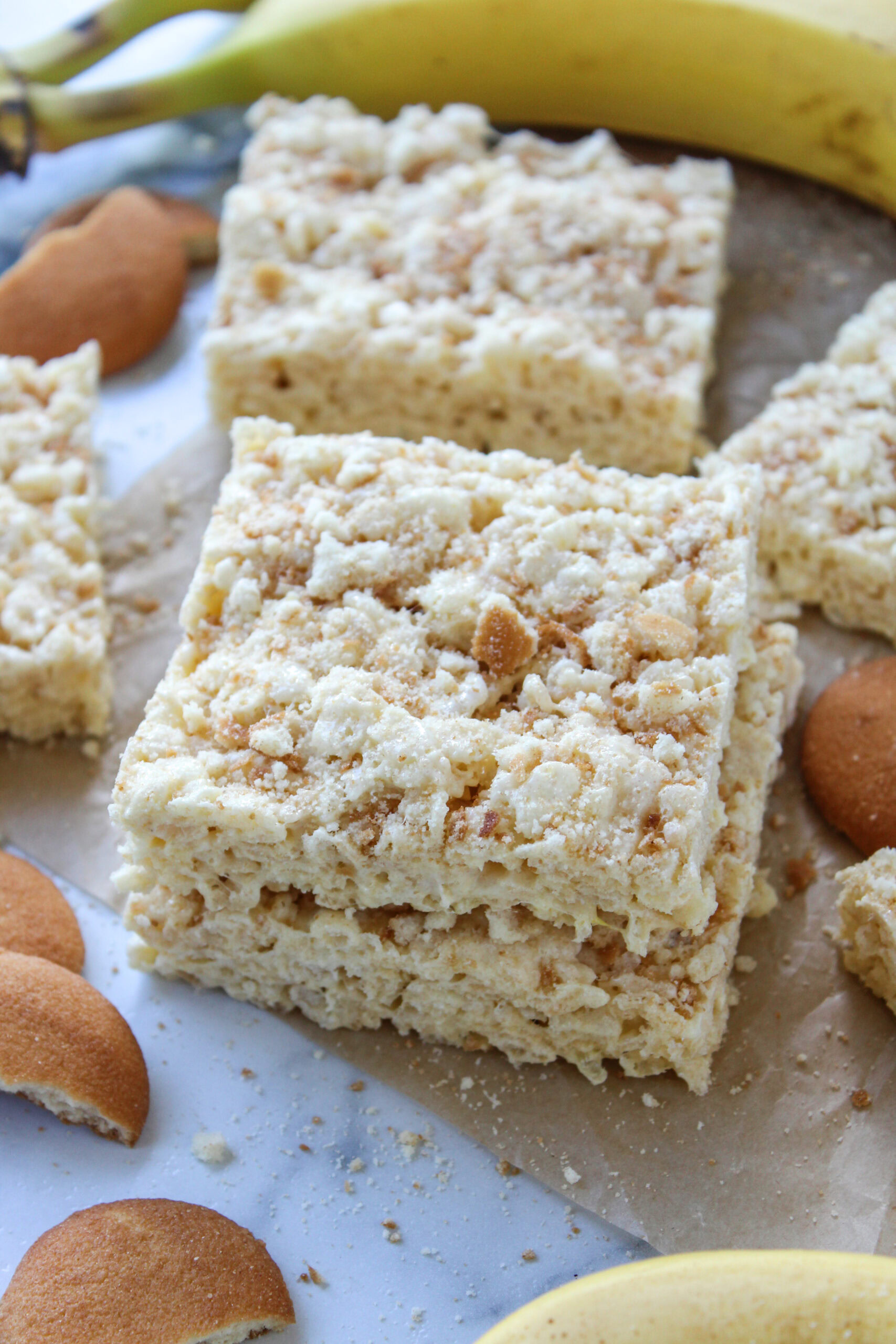 Banana Pudding Rice Krispie Treats Baking You Happier
