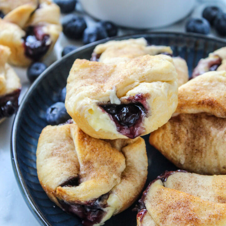 Blueberry Cheesecake Crescent Muffins