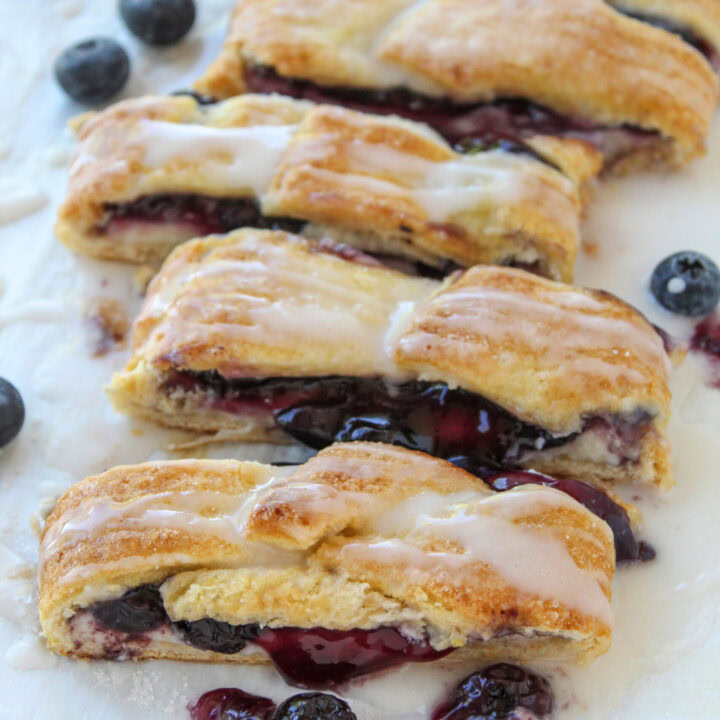 Easy Blueberry Cream Cheese Strudel