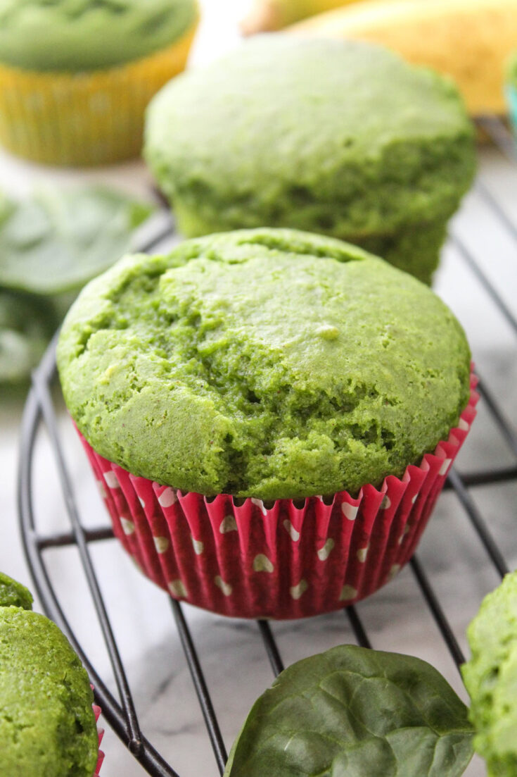 Hulk Spinach Banana Muffins