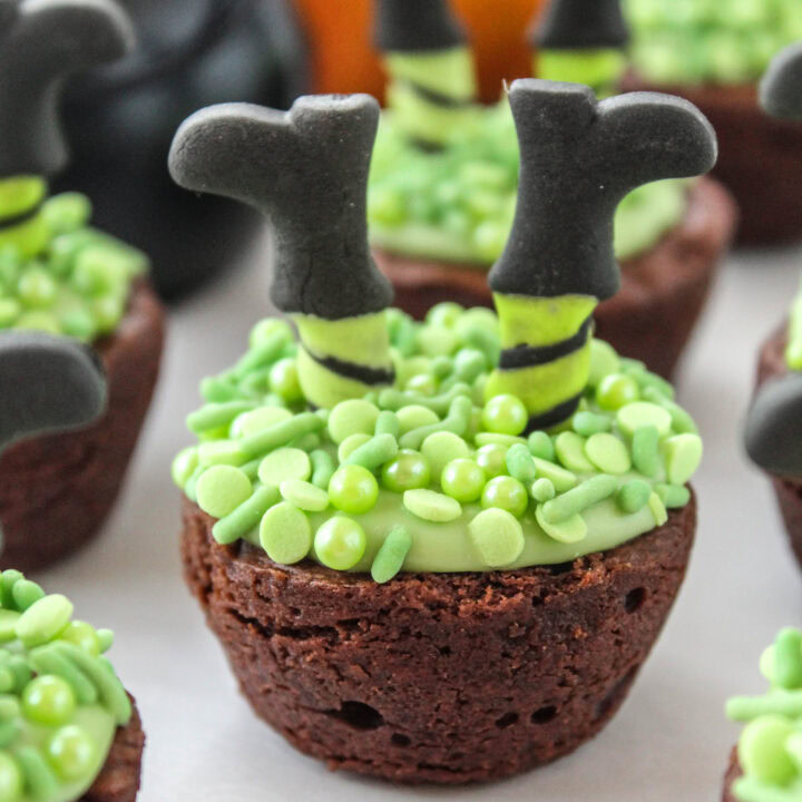 Witch Cauldron Brownie Bites