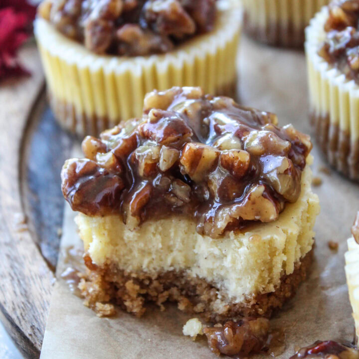 Mini Pecan Pie Cheesecakes